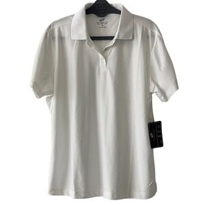Ultra Club‎ Women's White Golf Polo Shirt XL NWT